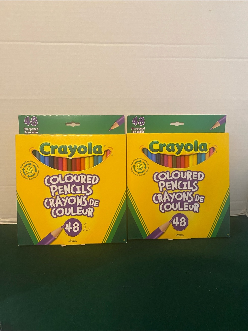 2 X 48 Crayola  Assorted Coloured Pre- Sharpened Pencils
